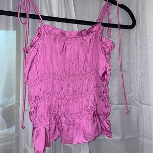 Olivaceous Pink Tank Top, Size S